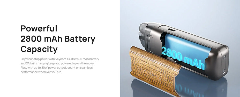 Banner showing the Aspire Veynom Air Kit's Battery