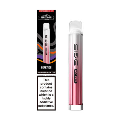 Berry Ice SKE Crystal Pro 600 Prefilled Pod Kit and Box