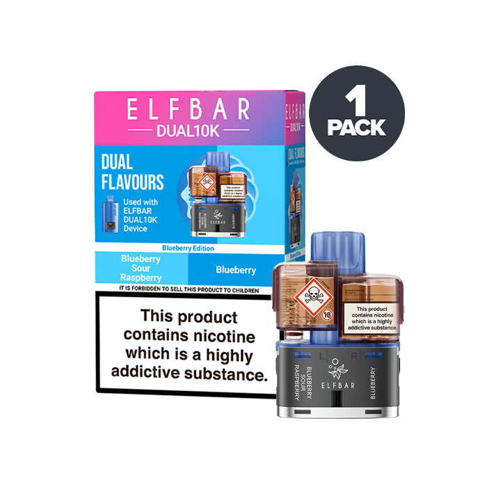 Blueberry Edition Elf Bar Dual 10K Refill and Box