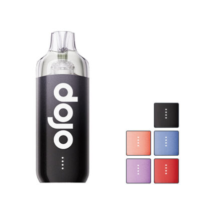Vaporesso Dojo Blast 10K Prefilled Pod Vape Kit with five squares showcasing five out of sixteen available colours