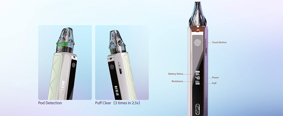 Banner showing the Eleaf iCita Pod Kit's Screen