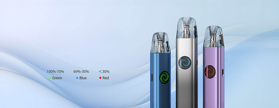 Banner showing the Eleaf iVeni SE Pod Kit's Colour Changing Battery Indicator