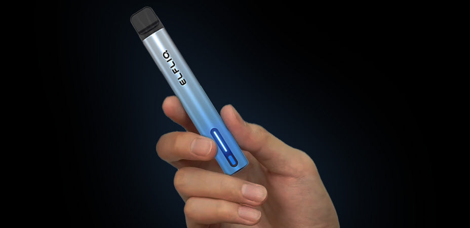 Banner showing a hand holding the Elf Bar Elfa Turbo Pod Kit