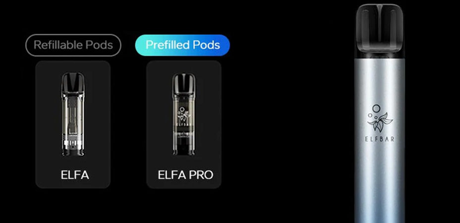 Banner showing the Elf Bar Elfa Turbo Pod Kit's Compatible Pods