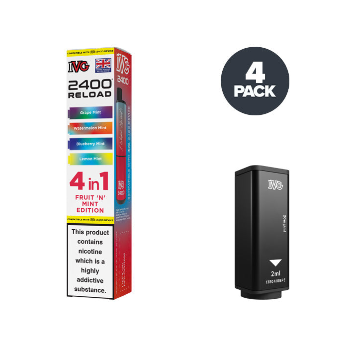 Fruit N Mint Edition IVG 2400 Reload Prefilled Pod and Box
