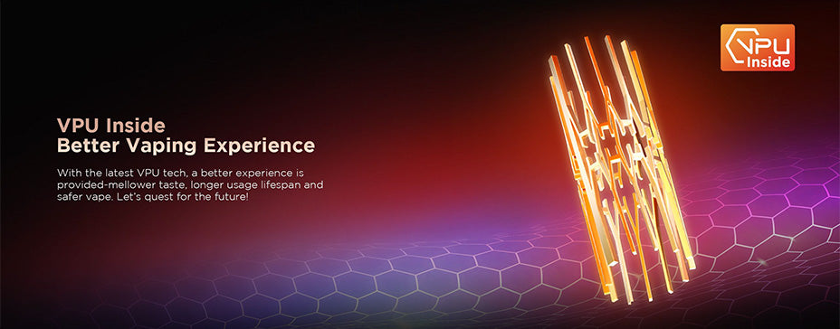 Banner showing the Geekvape Aegis Hero Q Pod Kit's VPU Technology