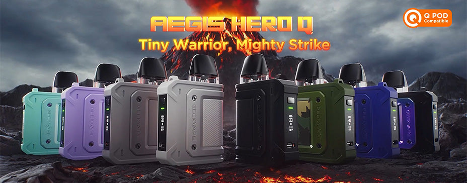 Banner showing the Geekvape Aegis Hero Q Pod Kit