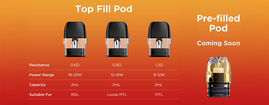 Banner showing the Geekvape Aegis Hero Q Pod Kit's Top-fill Pods