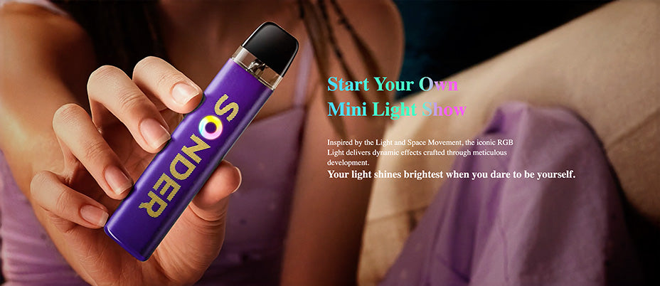 Banner showing the Geekvape Sonder Q2 Pod Kit's RGB Light Ring