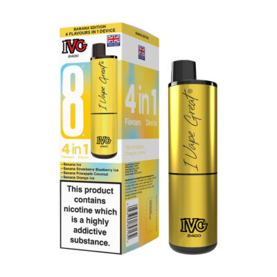 IVG 2400 Rechargeable Vape Kit Banana Edition