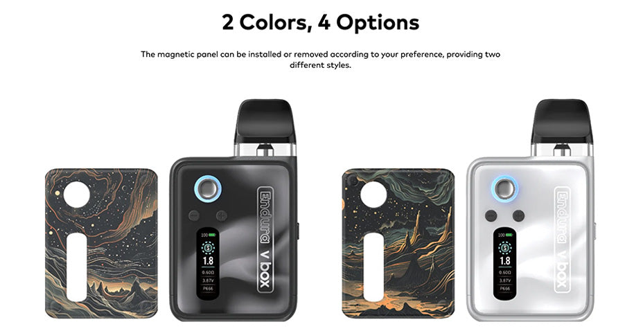 Banner showing the Innokin Endura V Box Pod Kit's Magnetic Panel