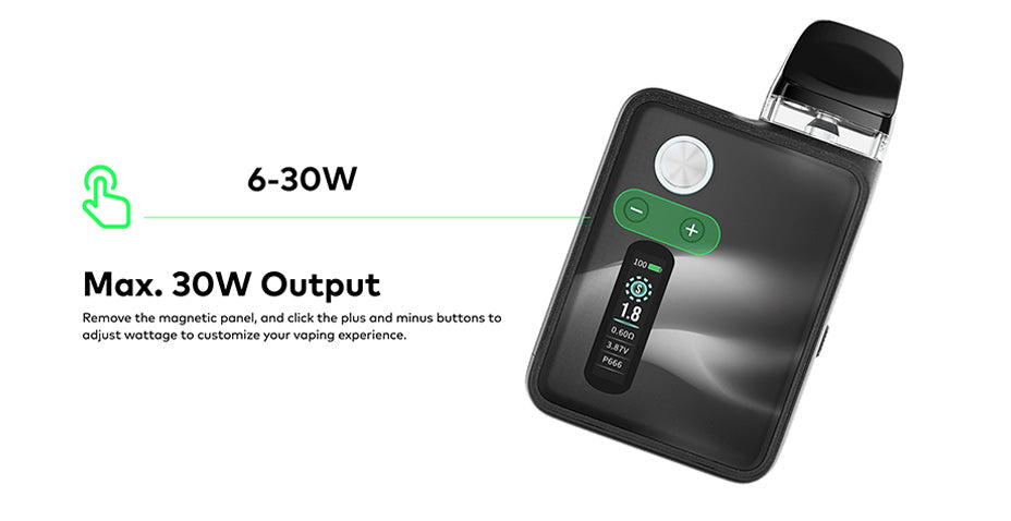 Banner showing the Innokin Endura V Box Pod Kit's Wattage Range