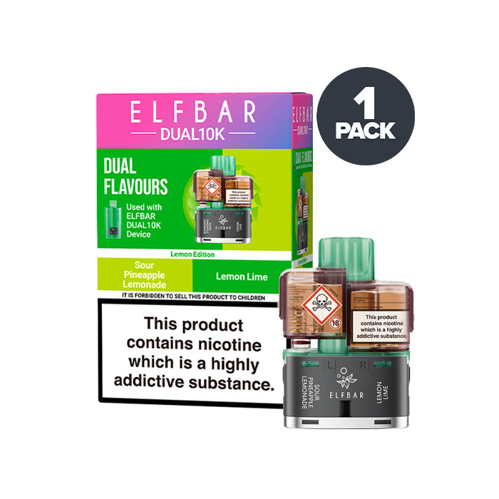 Lemon Edition Elf Bar Dual 10K Refill and Box