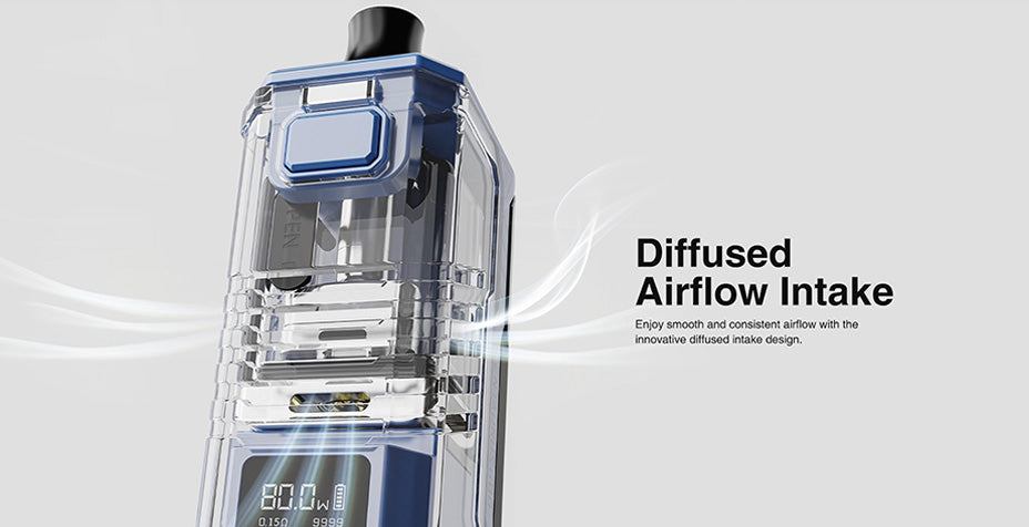 Banner showing the Lost Vape Centaurus G80 AIO Kit's Adjustable Airflow