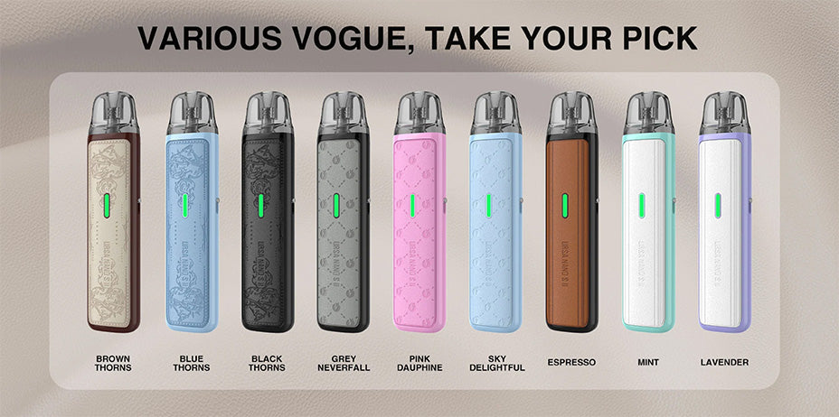 Banner showing the Lost Vape Ursa Nano S2 Pod Kit's Colourways