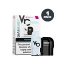Menthol Vapes Bars DIamond 3000 Prefilled Pod and Box
