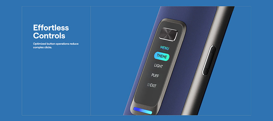 Banner showing the OXVA Vprime Pod Vape Kit's Screen