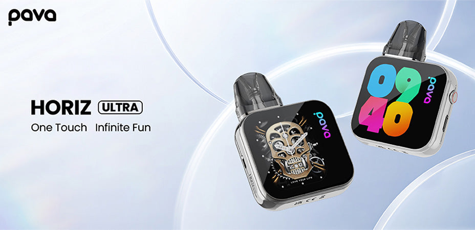 Banner showing the Pava Horiz Ultra Vape Kit