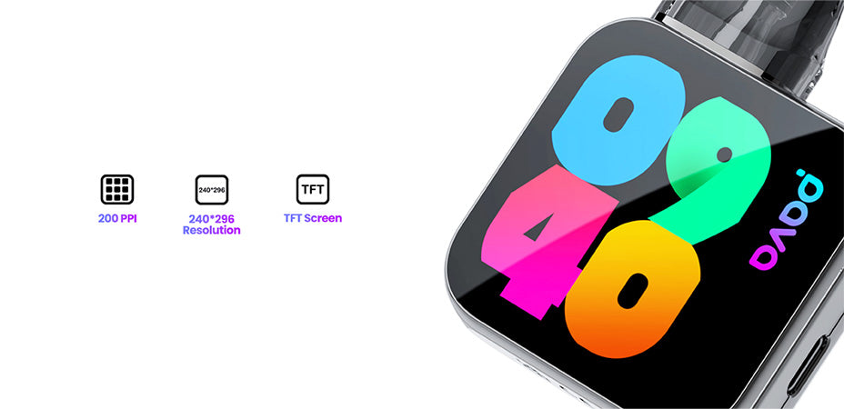 Banner showing the Pava Horiz Ultra Vape Kit's Screen