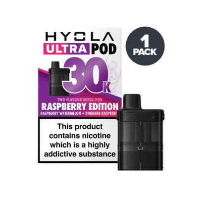 Raspberry Edition Hyola Ultra 30K Prefilled Pod and Box