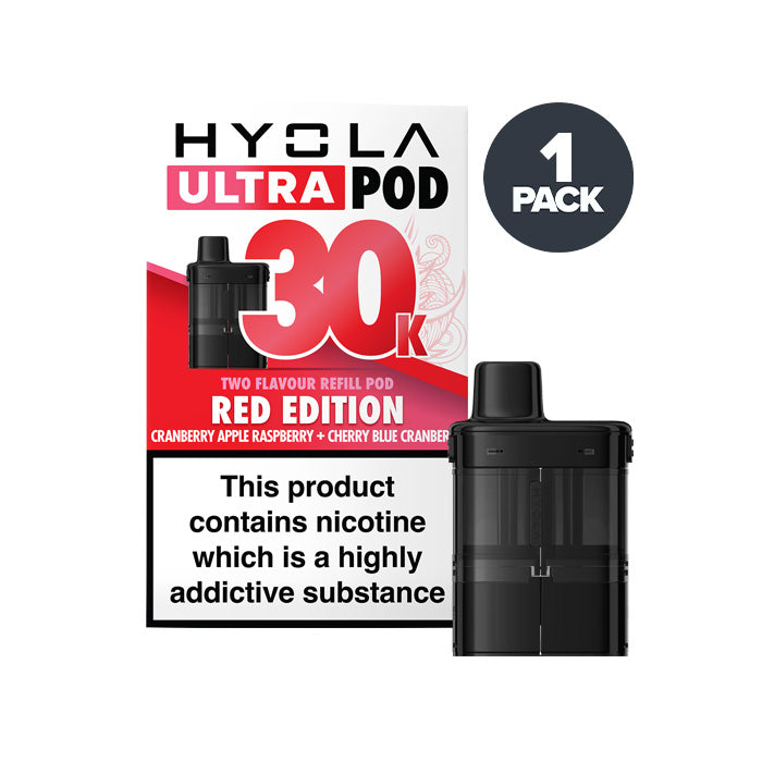 Red Edition Hyola Ultra 30K Prefilled Pod and Box