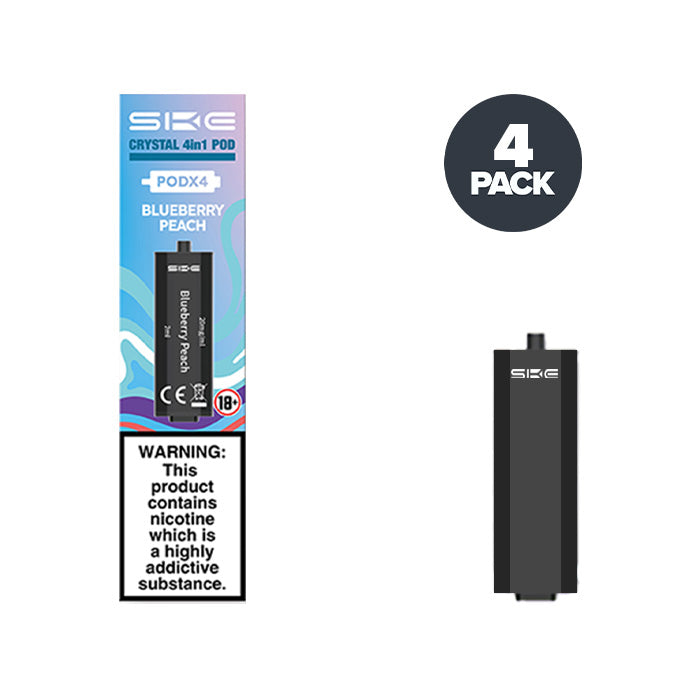 SKE Crystal 4in1 Pods Blueberry Peach