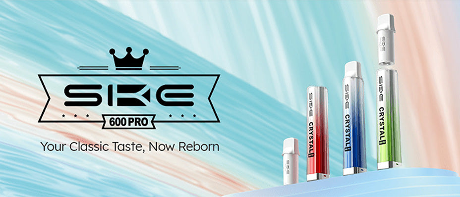 Banner showing the SKE Crystal Pro 600 Prefilled Pod Kit