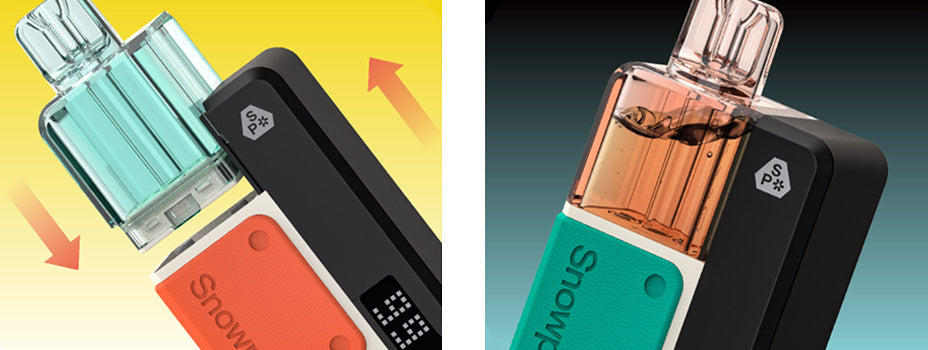 Banner showing the Snowplus Swift Prefilled Pod Kit's Pod