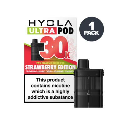 Strawberry Edition Hyola Ultra 30K Prefilled Pod and Box