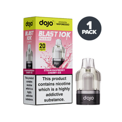 Strawberry Raspberry Cherry Ice Vaporesso Dojo 10k Prefilled Pods