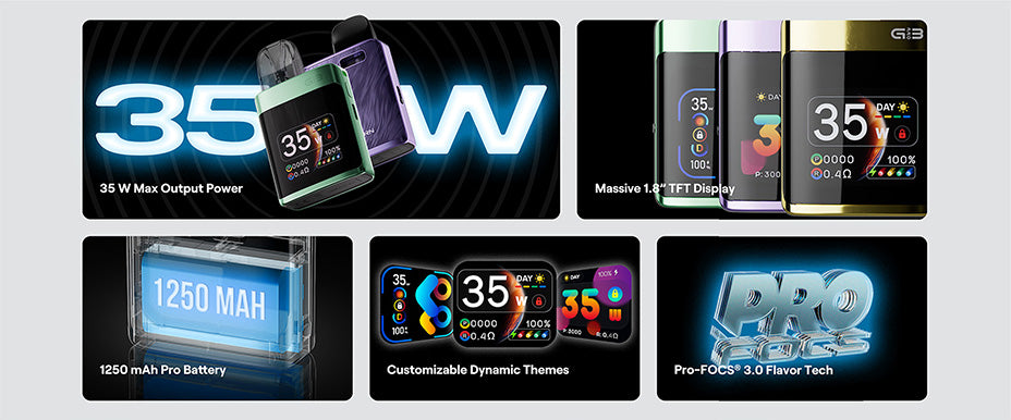 Banner showing the Uwell Caliburn G3 Pro Koko's Key Features