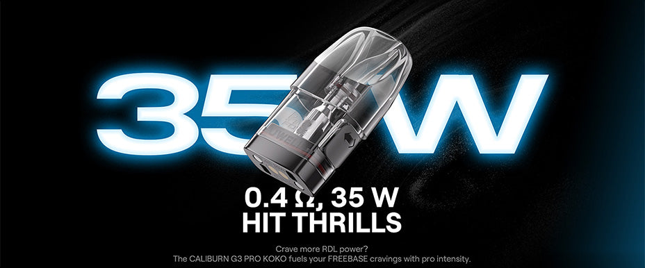 Banner showing the Uwell Caliburn G3 Pro Koko's Maximum Wattage