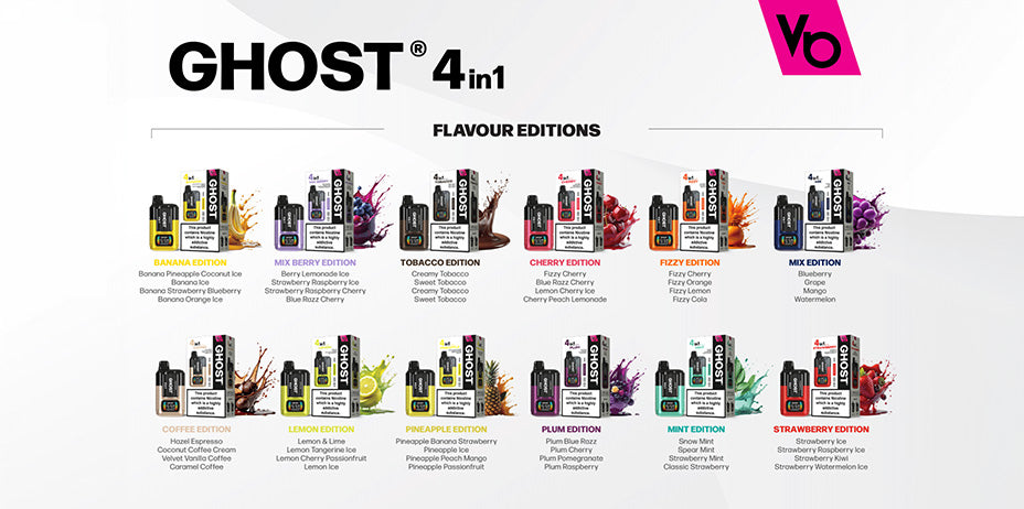 Ghost 4in1 Kit Flavours