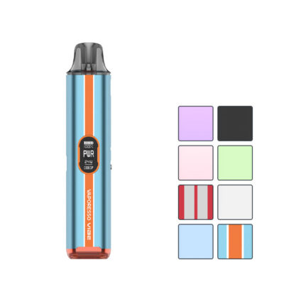 Vaporesso Vibe Pod Kit with eight squares showcasing all available colours