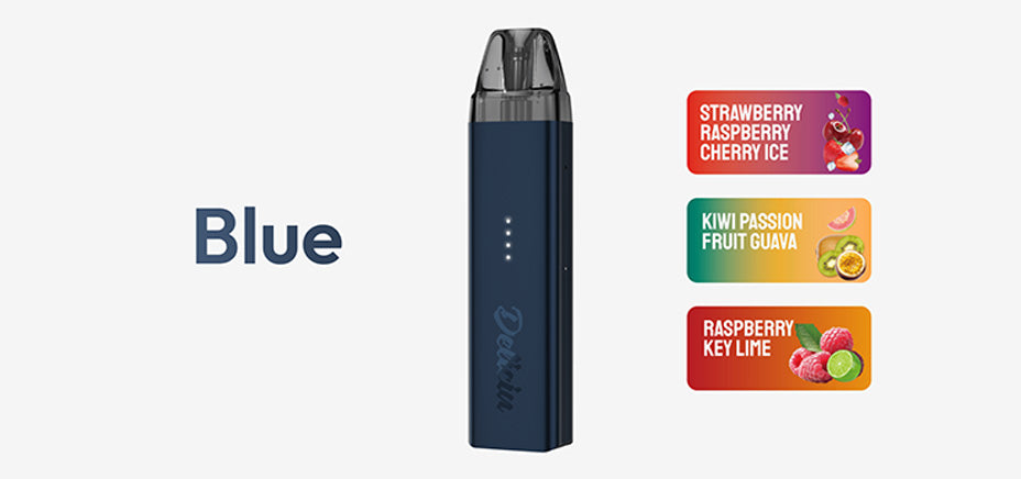 Banner showing the Vaporesso Deliciu Mate Starter Vape Kit in Blue