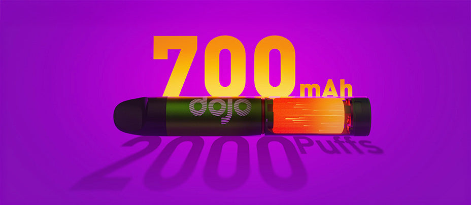 Banner showing the Vaporesso Dojo Blast 2000 Go Kit's Battery