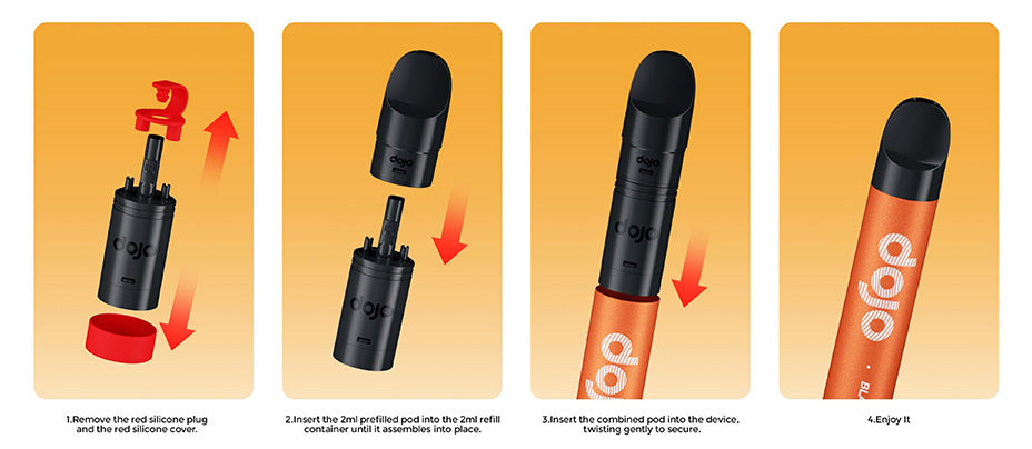 Banner showing how to replace Vaporesso Dojo Blast 2000 Go Pods