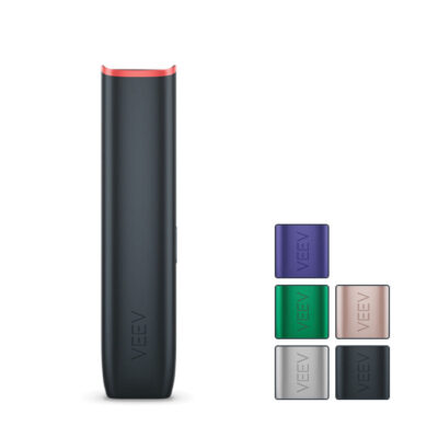 Veev One Device with five squares showcasing all available colours