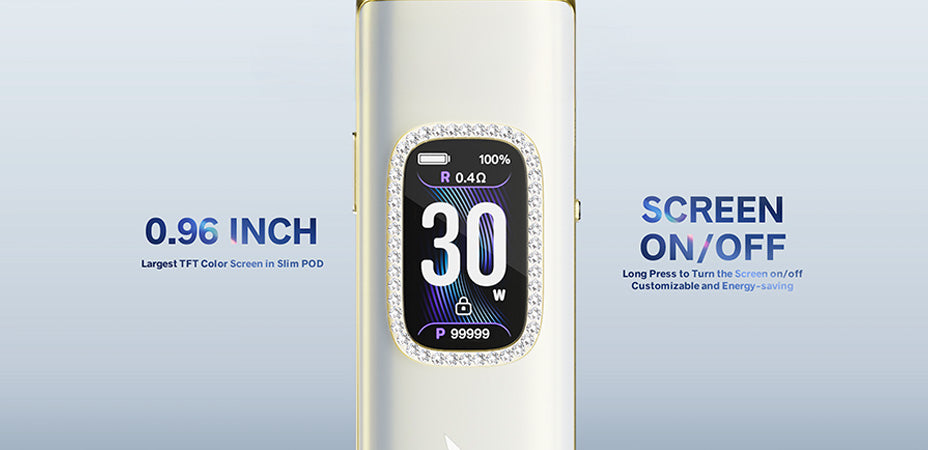 Banner showing the VooPoo Argus G3 Pod Vape Kit's Screen