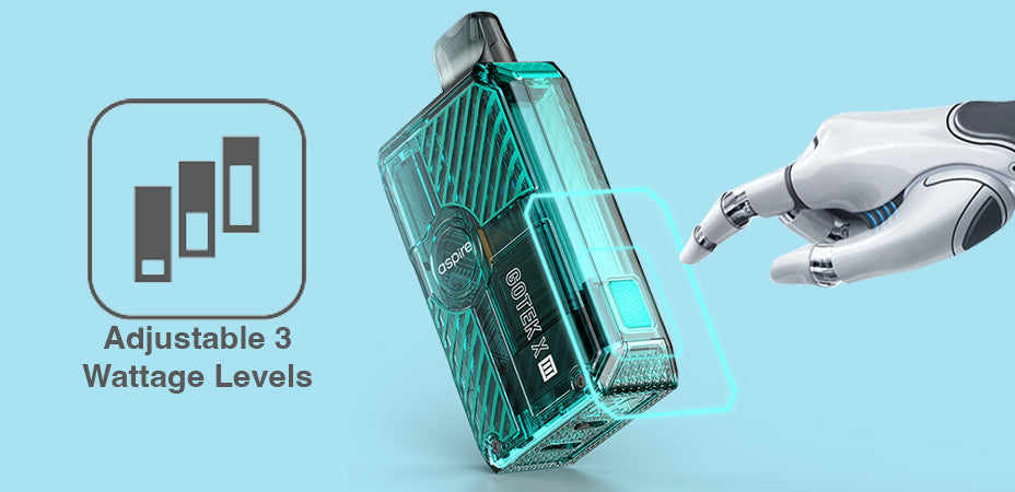 Modes of Aspire Gotek X3 Pod Kit