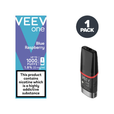 Blue Raspberry Veev One Pod and Box