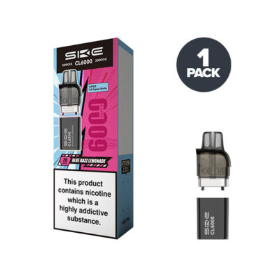 Blue Razz Lemonade SKE CL6000 Prefilled Pod and Box