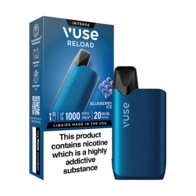 Blueberry Ice Vuse Reload Box Pod Kit and packaging