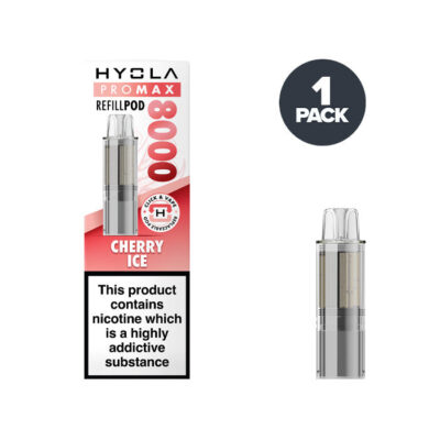 Cherry Ice Hyola Pro Max 8000 Prefilled Pod and box.