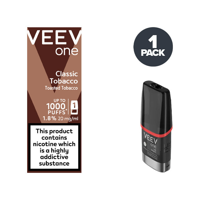 Classic Tobacco Veev One Pod and Box