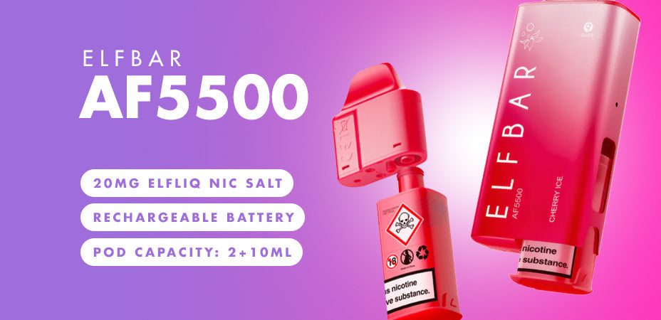 Elf Bar AF5500 Prefilled Pod Kit Banner