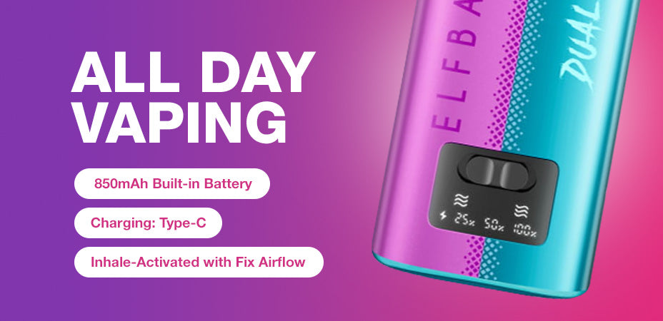 Elf Bar Dual 10K Prefilled Pod Kit Battery