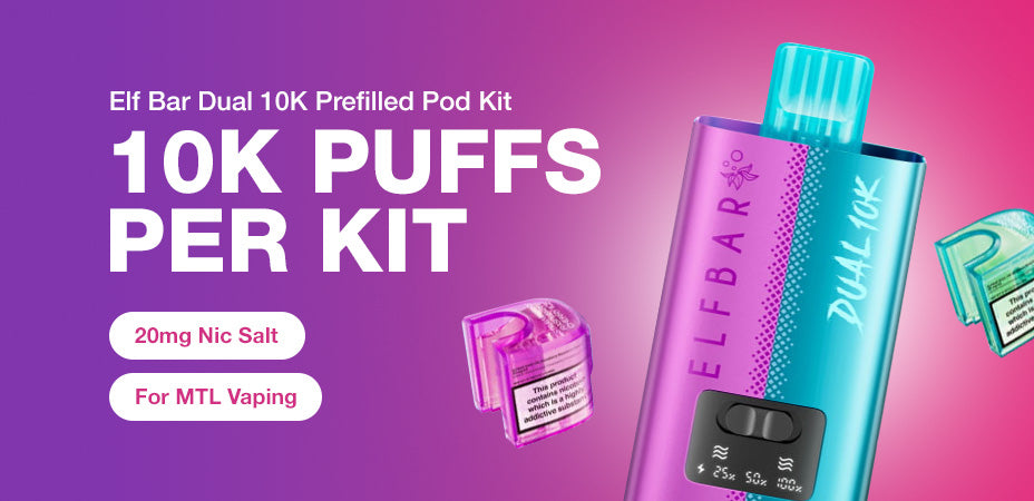 Elf Bar Dual 10K Prefilled Pod Kit Banner