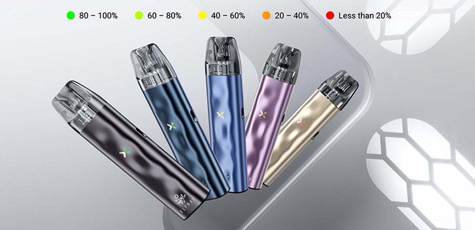 Banner showing the Elf Bar Elfx Mini Pod Vape Kit's LED Battery Light Indicator