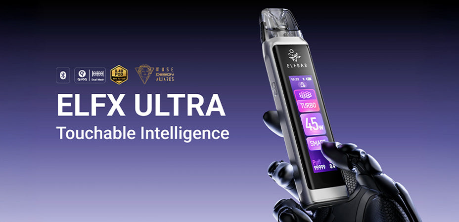 Banner showing the Elf Bar ELFX Ultra Pod Kit